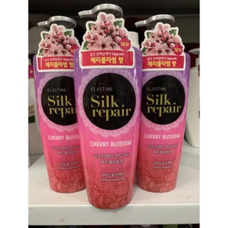 Dầu Xả Chăm Sóc Nuôi Dưỡng Tóc Elastine Silk Repair 550ml(tím hồng)