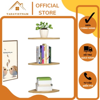 Kệ góc tường hình vòng cung treo tường chất liệu gỗ MDF TADA