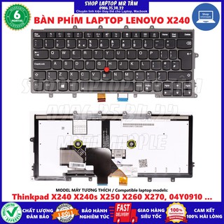 (KEYBOARD) BÀN PHÍM LAPTOP LENOVO X240 dùng cho Thinkpad X240 X240s X250 X260 X270, 04Y0910
