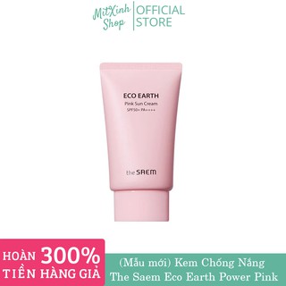(Mẫu mới) Kem Chống Nắng The Saem Eco Earth Power Pink (SPF 50+/PA)++++