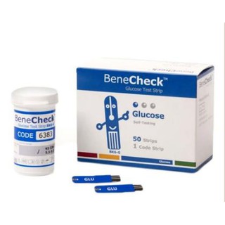 Que thử đường huyết Glucose Benecheck Plus Đài Loan, Hộp 50 que