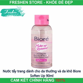 ✅ (CHÍNH HÃNG) Nước Tẩy Trang Bioré Dành Cho Da Thường Và Da Khô Perfect Cleansing Water Soften Up 90ml