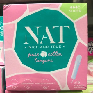 Băng vệ sinh ống tampon NAT có cần đẩy (tên mới của Helen harper có cần đẩy