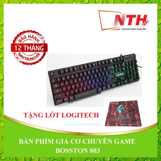 BÀN PHÍM CHUYÊN GAME GIẢ CƠ BOSSTON 803 + LÓT
