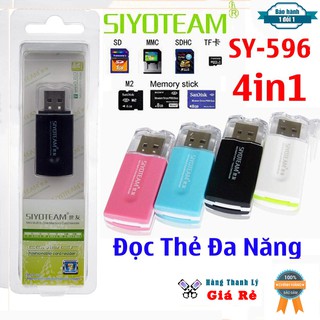 Đầu đọc thẻ nhớ Card Reader Siyoteam 596 - All in One SY-596 4 in 1