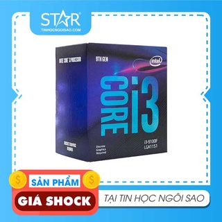 CPU Intel Core i3 9100F (6N) (4.20GHz, 6M, 4 Cores 4 Threads) Box Chính Hãng (Không GPU)