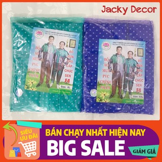DÀY XỊNBộ áo mưa chấm bi Chúc Sen SIÊU BỀN, CHỐNG THẤM, CHỐNG RÁCH  - HÀNG CAO CẤP