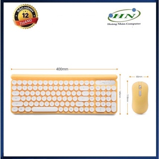 Bộ bàn phím chuột không dây LANGTU LT400 sạc pin dùng cho văn vòng, pc, laptop, tivi