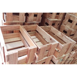 THÙNG GỖ - KỆ PALLET ĐA NĂNG (KT lọt lòng D22.5xR12.5xC10cm)