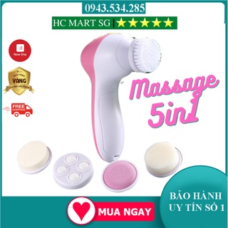 Máy rửa mặt, Máy massage 5 trong 1 Loại bỏ nếp nhăn và xóa mờ tàn nhang, Chăm Sóc Sắc Đẹp Toàn Diện - SIÊU SALE ĐÓN TẾT