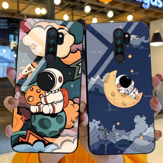 Ốp Lưng XIAOMI REDMI NOTE 8 PRO, REDMI 9 Ốp kính bóng cao cấp Phi Hành Gia