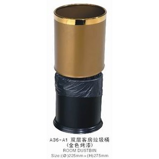 Thùng rác bọc da 2 lớp A36-A1