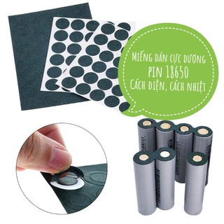 Giấy dán đầu pin 18650 ( 20 miếng, cách điện , cách nhiệt)
