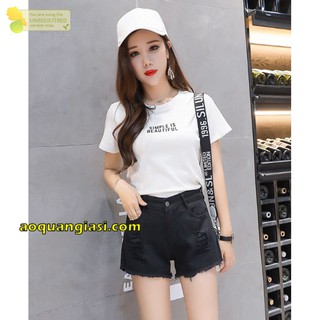Quần short kaki lai rách QTTN MT190