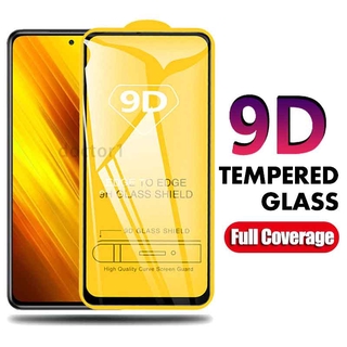 Kính cường lực 9D Full màn Cao Cấp Cho Xiaomi Mi Poco F4 X5 X4 X3 NFC M5 M5s M4 M3 F3 GT F2 C40 Pro 4G 5G 2023