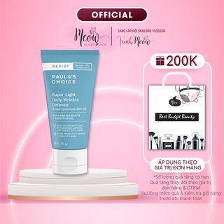 Kem chống nắng Paula’s Choice đa năng siêu nhẹ không bết dính Resist Super 60ml