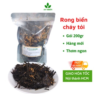 Rong biển cháy tỏi 200gr snack ăn vặt An Nhiên