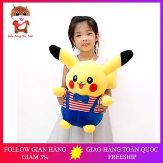 Gấu Bông Pikachu  FREESHIP  Gấu Bông Sóc Nhí - Gấu bông pikachu xinh xắn