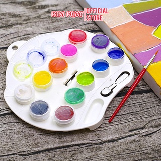 Màu nước COLORKIT WACOC07 12 Màu Kèm Cọ Vẽ