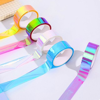 Băng dính màu sắc phản quang ngũ sắc trang trí