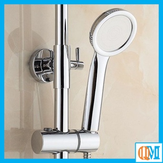 Bộ vòi hoa sen tăng áp ABS tròn mỏng tiết kiệm nước giá tốt (Tay sen + dây sen + cài nhựa ABS)