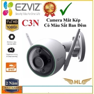 Camera Wifi Ngoài Trời Màu Đêm Ezviz C3N 2Mp Màu Đêm, C3WN 2Mp 1080P,Ezviz C8C PTZ,C4W,T30-10B-EU-Chính Hãng