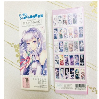 Bộ 36 ảnh bookmark anime re:zero ramrem , đánh dấu trang ramrem