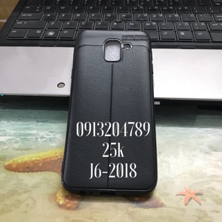 Ốp lưng auto focus samsung j6 2018 giả da cao cấp