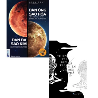 Sách - Combo Đàn Ông Sao Hỏa, Đàn Bà Sao Kim + Thiên Tài Bên Trái Kẻ Điên Bên Phải (Bộ 2 Cuốn)