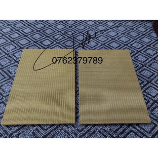 Vải ê căng loa cổ Ar ,căng cước kim tuyến vàng nhạt loại 1 ( 0,5x 1,5m)