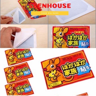 Bán Sỉ 10 Miếng dán giữ nhiệt chuột túi sưởi ấm, giảm đau hiệu quả