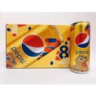 [Phiên bản giới hạn] Hộp 8 lon Pepsi Kì Lân Vàng 330ml