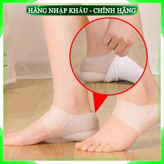 Set 2 Miếng Tất Vớ Độn Lót Giày Tăng Chiều Cao Silicon Cho Nam Nữ 3.5 Cm Êm Chân Chống Trượt .
