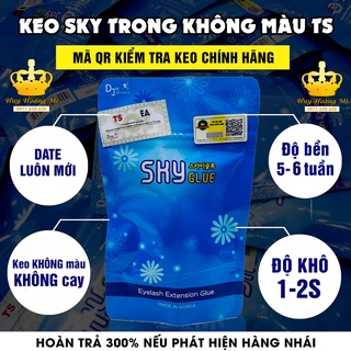 keo nối mi sky trong không màu_keo không màu_dụng cụ nối mii_Tổng kho mi sỉ miền nam