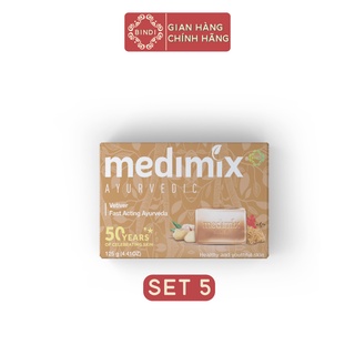 Set 5 Xà phòng Medimix Cỏ Hương Bài 125g/bánh