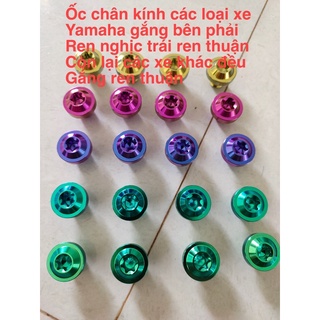 ốc chân kính titan gr5 ren thuận nghịch gắn các loại xe