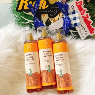 PUMPKIN PECAN WAFFLES - Xịt Thơm Dưỡng Thể Toàn Thân Body Mist Bath &amp; Body Works Usa