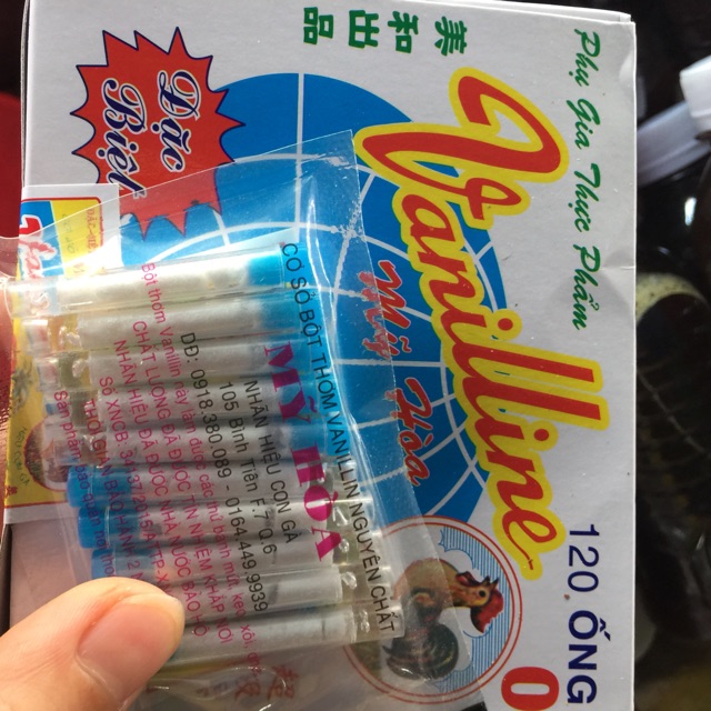 10 ống bột vanilline