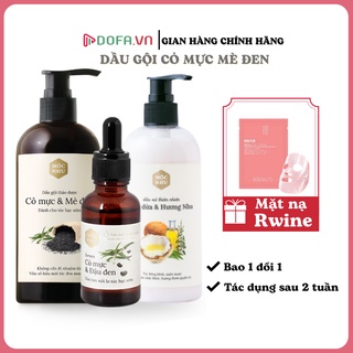 [ GIẢI PHÁP ĐEN TÓC TỪ GỐC ] Combo Serum &amp; Dầu gội Cỏ Mực Mộc Nhu dầu xã Dầu Dừa Hương Nhu
