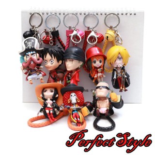 Móc khóa Mô Hình  nhân vật One Piece - Luffy - zoro - sanji - nami ...cao 12 cm