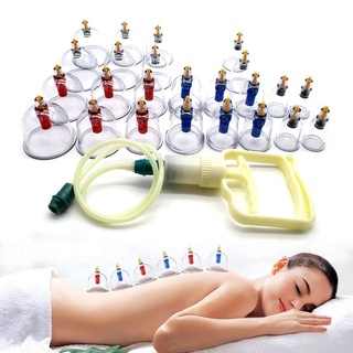 12/24 cái / bộ Thiết bị giác hơi chân không Cốc hút Y tế Máy hút điều trị từ tính Radas Banks Hộp mát xa cơ thể