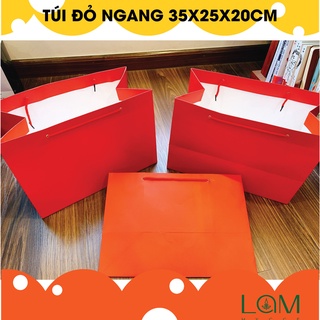 TÚI GIẤY ĐỰNG QUÀ TẶNG CAO CẤP - MÀU ĐỎ SANG TRỌNG - PHÙ HỢP CHO CÁC DỊP LỄ HỘI