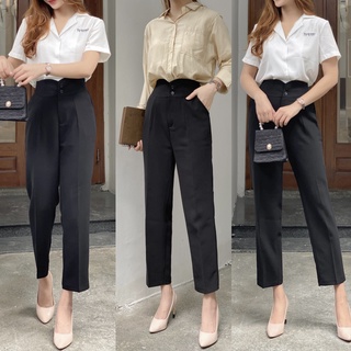 Quần tây baggy nữ trơn 2 nút thời trang ulzzang Hàn Quốc Fmstyle Saigon 21QTB03TH1501