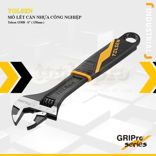 Mỏ Lết Cán Nhựa Miệng 19mm CN ( 6" / 150mm ) Tolsen 15308 - Hàng xuất khẩu Châu Âu dienmayvn