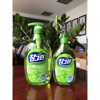 Nước rửa chén hữu cơ Tinh chất trà xanh Lion - Hàn Quốc