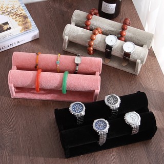 Kệ nhung trưng bày trang sức 2 thanh sang trọng