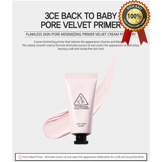 KEM LÓT [3CE] BACK TO BABY PORE VELVET PRIMER