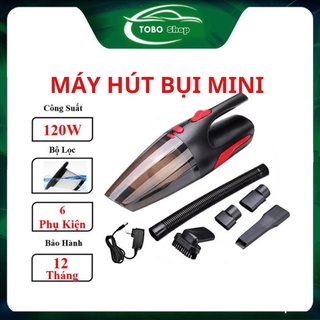 Máy hút bụi cầm tay ⚡️ 𝐅𝐑𝐄𝐄 𝐒𝐇𝐈𝐏 ⚡️ Máy hút bụi mini Có dây tẩu 12v ô tô và Không dây nguồn 220v - BH 12 tháng