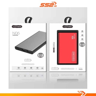 Pin Sạc Dự Phòng Caza N06 10.000mAh - Hỗ Trợ Sạc Nhanh, 2 Cổng Sạc - Màu Ngẫu Nhiên