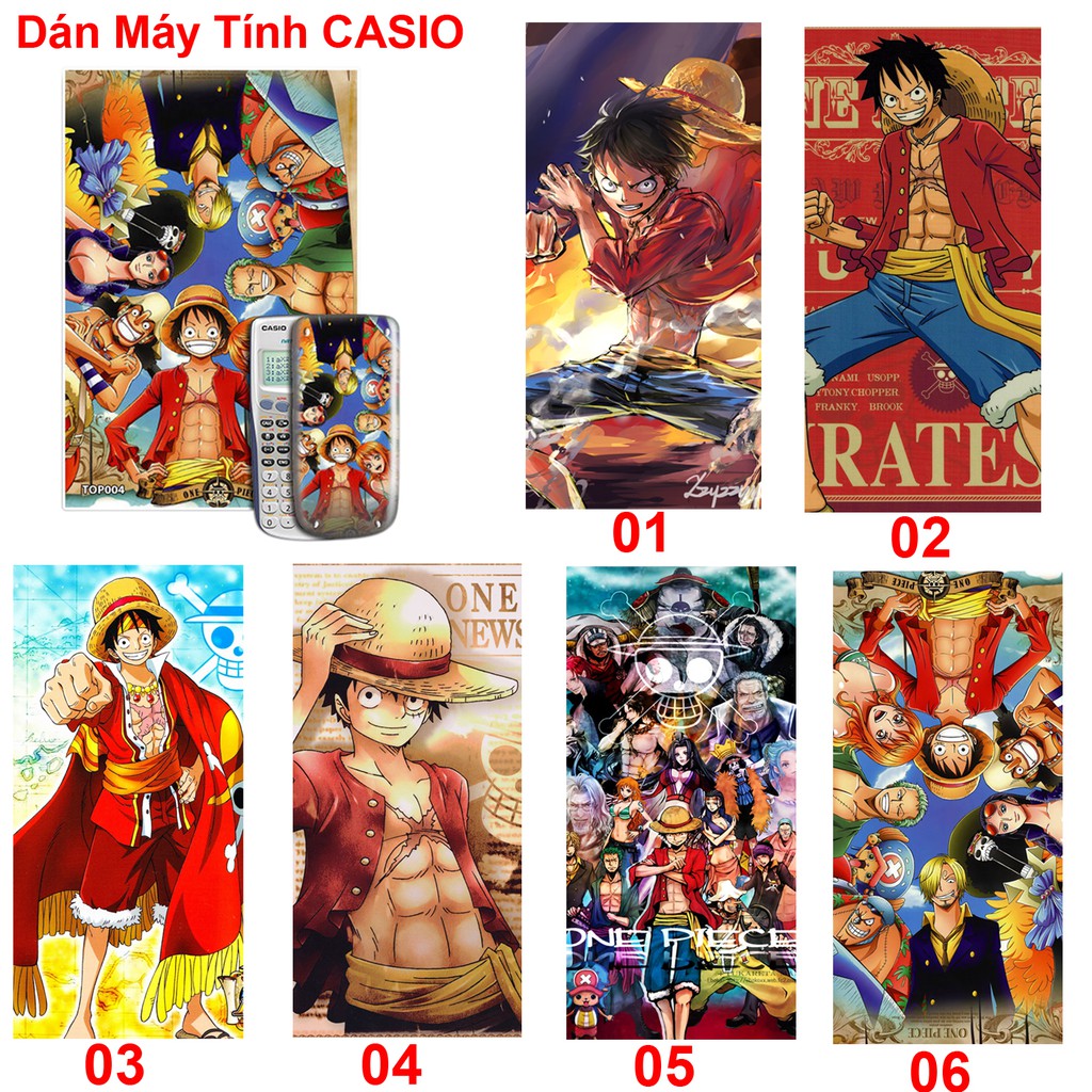 Dán Máy Tính CASIO anime Onepiece ( các nhân vật)